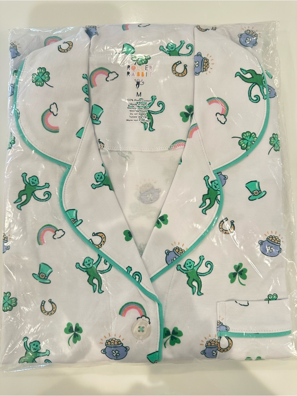 Roller Rabbit Luck’O the Monkey Pajama Set